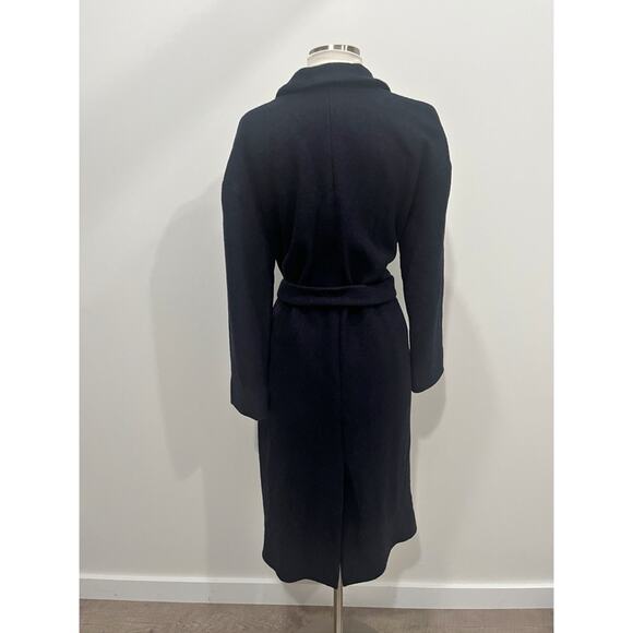 COS Wool Belted Coat Navy - Picture 6 of 15